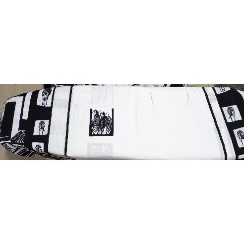 Black And White Chiffon With Zebra Imprint - 4yards