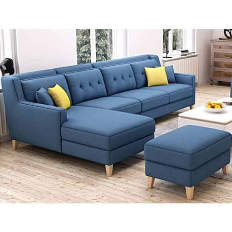 U Shape Sofa Furniture - Blue