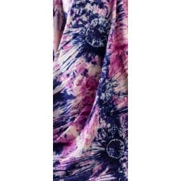 Adire Fabric - Blend Of Blue + Pink And Carton - 5 Yards