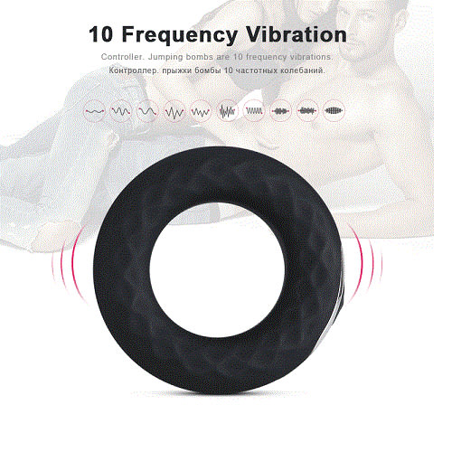 Rechargeable Ejaculation Delay Silicone Cock Ring
