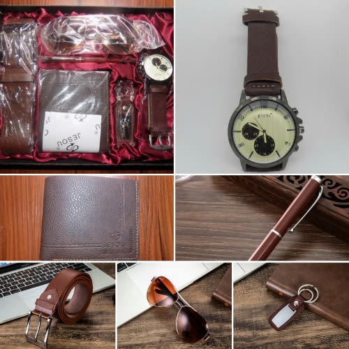 6in1 Men's Gift Set- Brown
