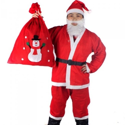 Christmas Santa Claus Costume For Adult