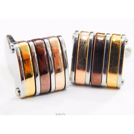 3 Toned Cufflinks