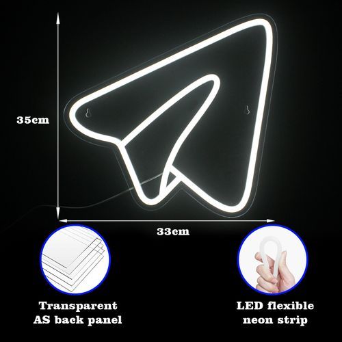 Ineonlife LED Neon Sign Light Acrylic Girl Child Airplane