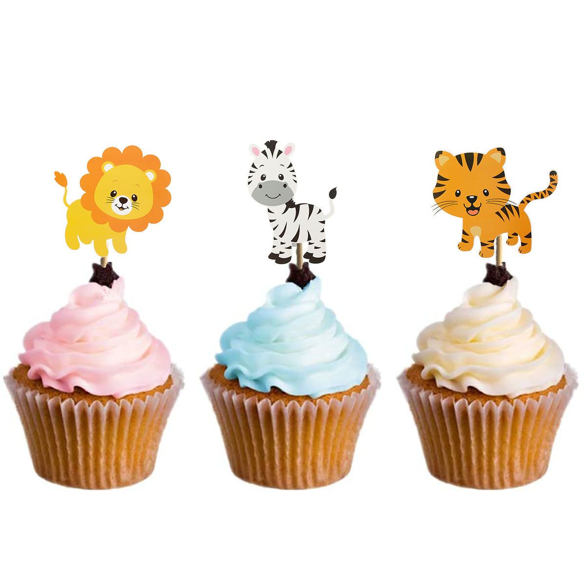 28 Pieces Jungle Animal Party Decorations Animal Forest Theme Birthday Party Vase Decoration Photo Props Decoration Pin Spot