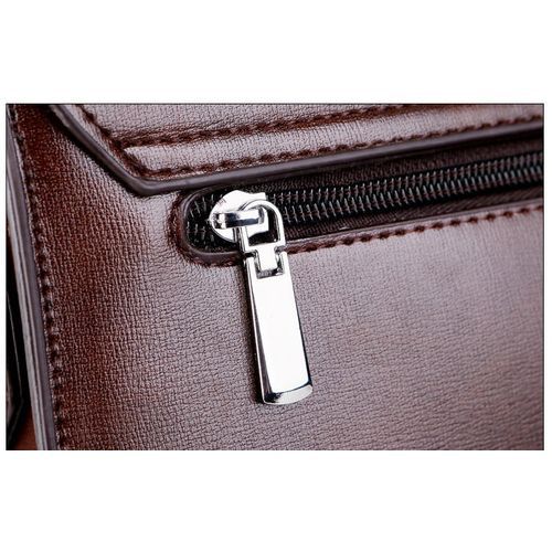 Executive Genuine Leather Men's Passcode Briefcase Handbag