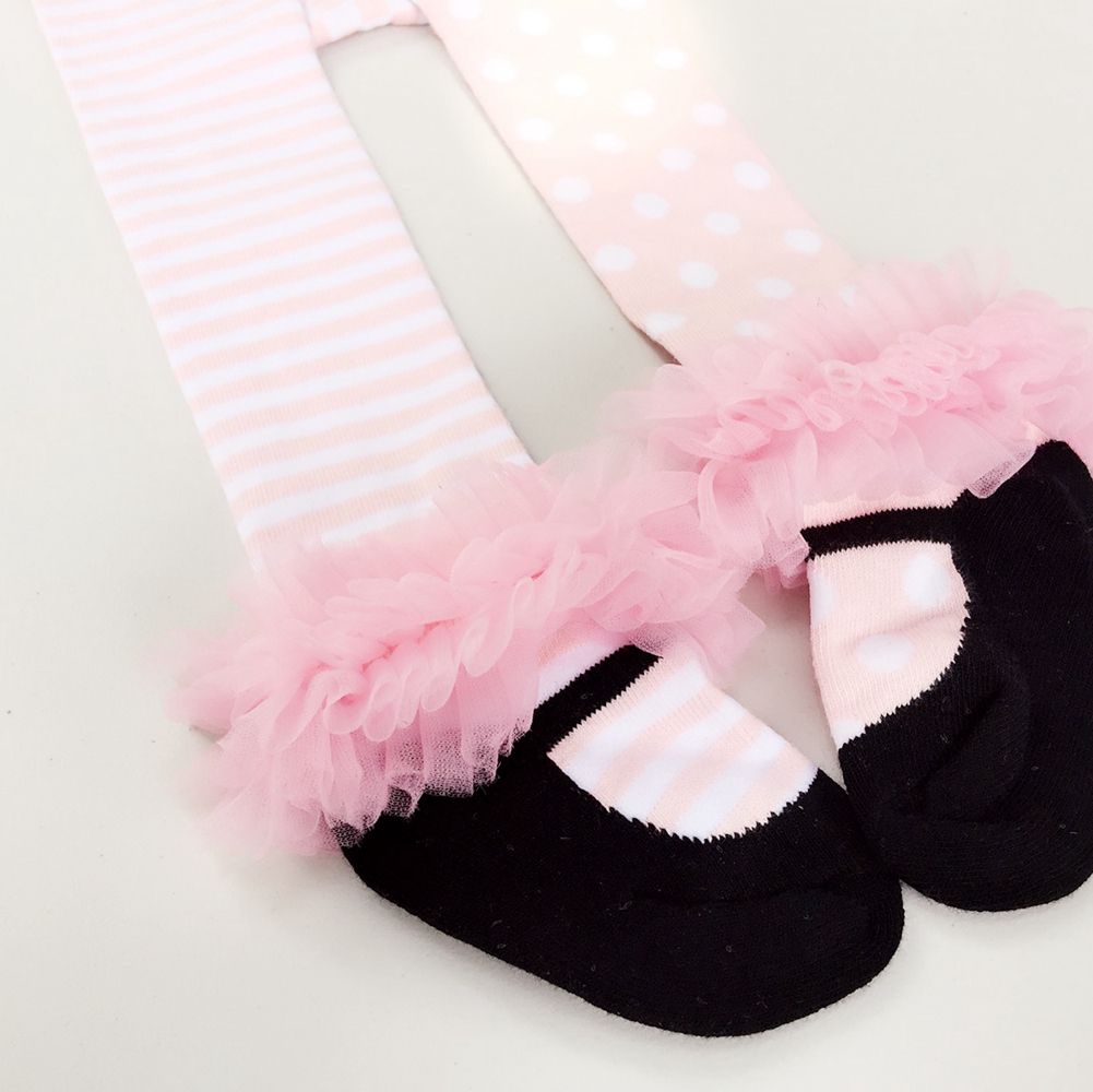 Sweet Princess Little Girl Pantyhose Cute Stripe Baby Tights