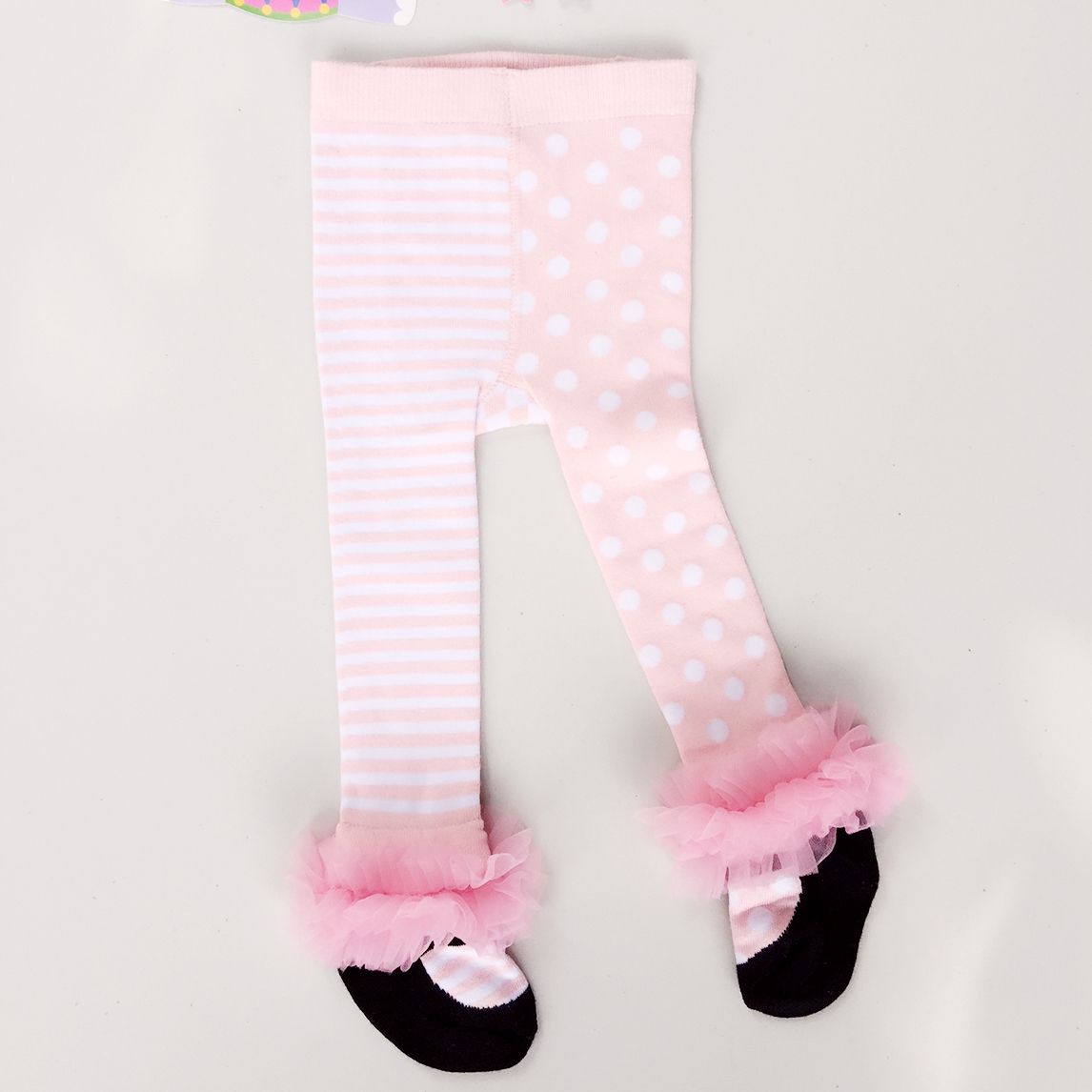 Sweet Princess Little Girl Pantyhose Cute Stripe Baby Tights