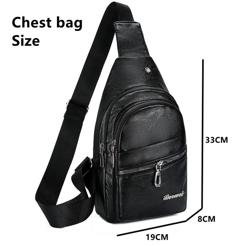 Men Bag Men Chest Bag Men Wallet Men Belt 3 In 1