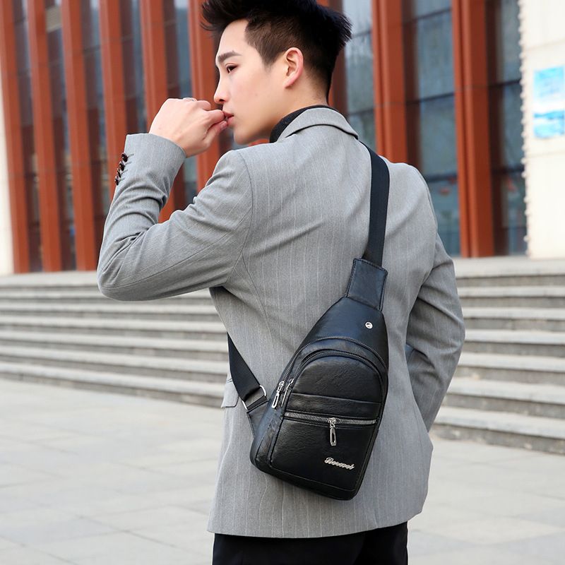 Men Bag Men Chest Bag Men Wallet Men Belt 3 In 1