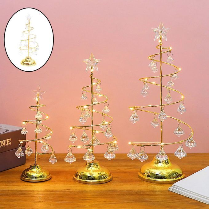 3pieces Christmas Tree Light Night Light Wrought  Home Decor