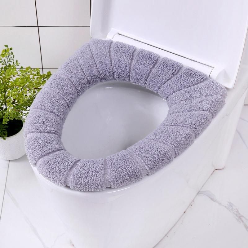 Multicolor Thickened Toilet Seat Cover Closestool Mat Toilet Seat Case Washable Comfortable Pads Washroom Restroom Accessorie