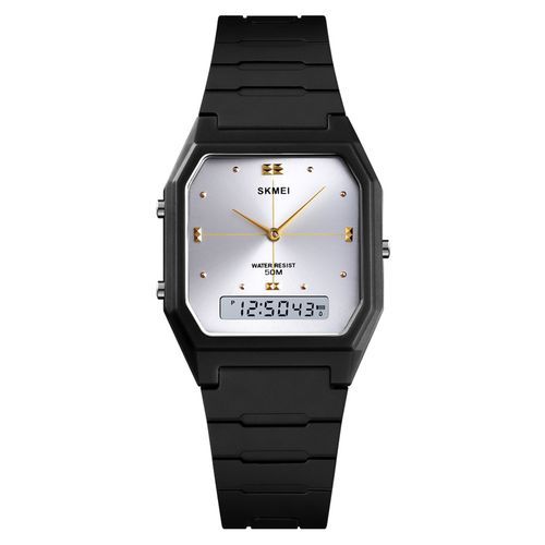 Ultrathin Digital Electronic Watch Dual Display Unisex 3Time