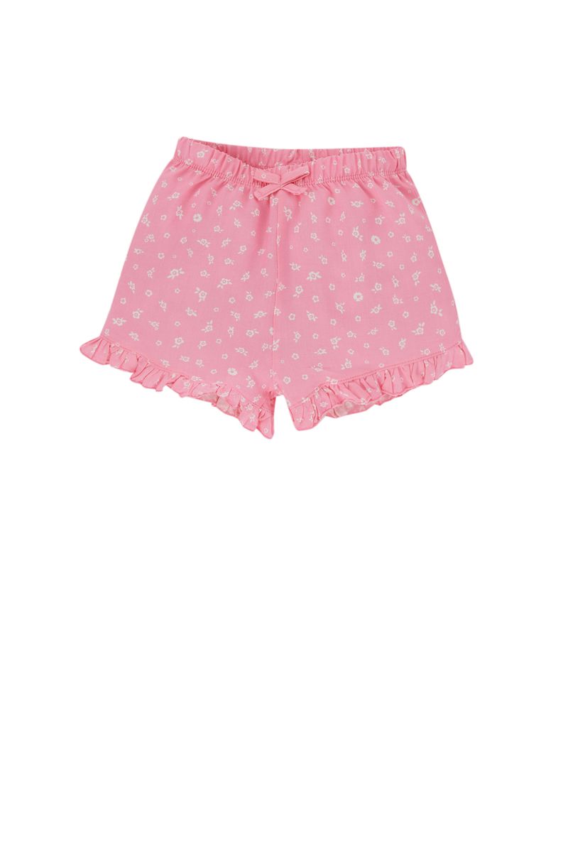 BabyGirl Casual Regular Fit Woven Short - Pink