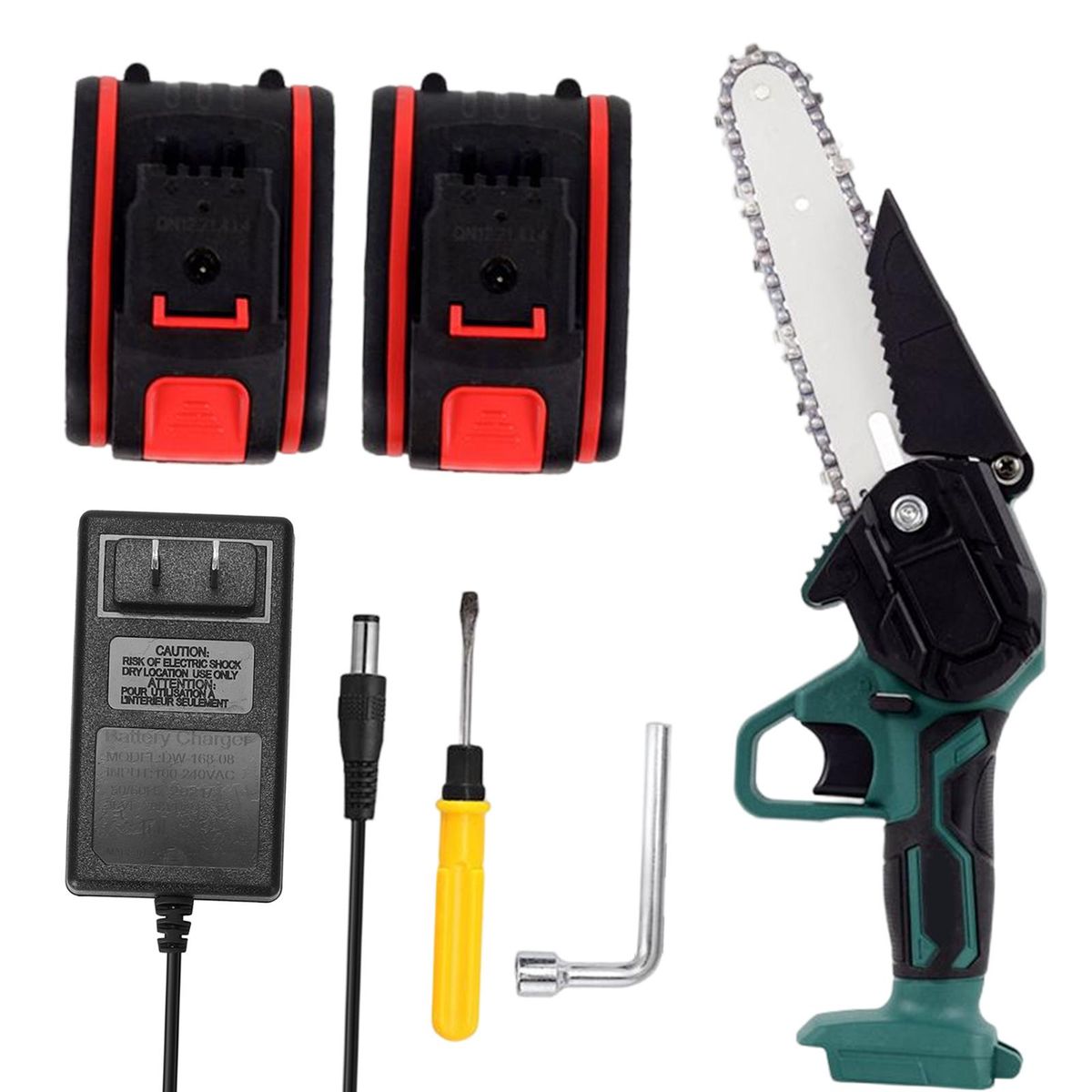 6“ Electric Tool Rechargeable One Handed Wood Cutter For 2 Battery