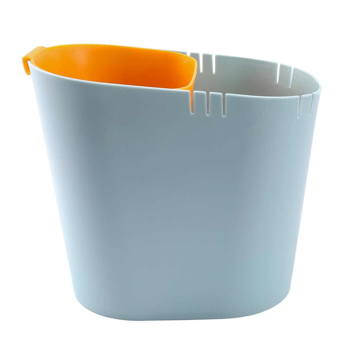 Kitchen Trash Can Stacked Sorting Trash Bin Light Blue Orang