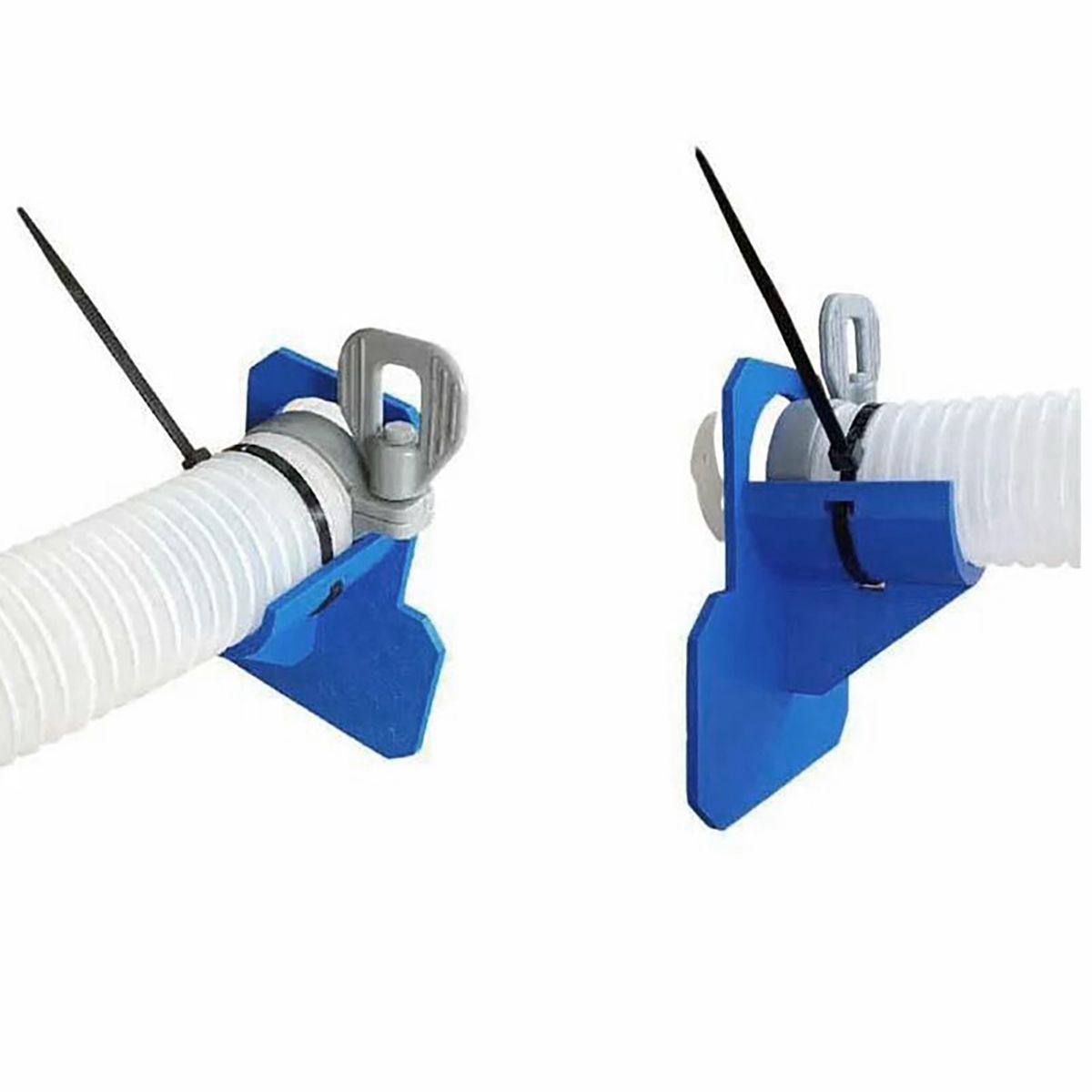 1 Set Pool Hose Holder Sturdy Construction Water Blue