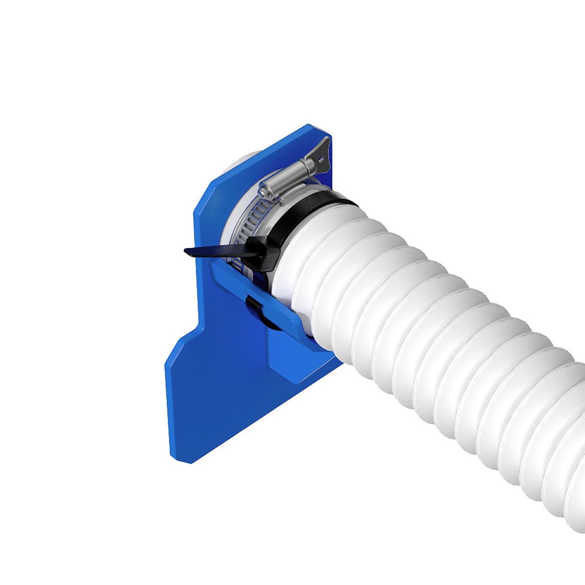 1 Set Pool Hose Holder Sturdy Construction Water Blue