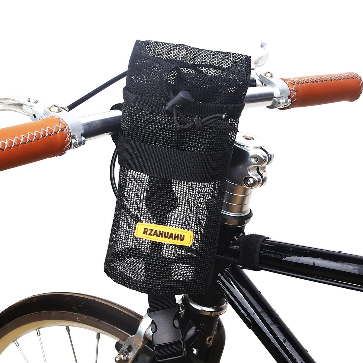 Bike Cup Holder Bicycle Handlebar Mesh Water Bottle Holder Cycling Speaker Tool Storage Bag Pouch