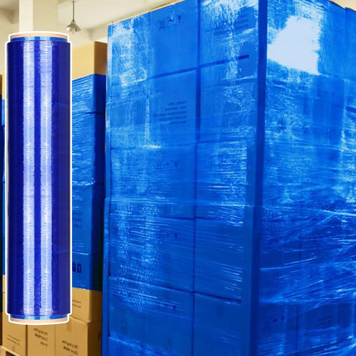 Wind-resistant Plastic Wrap for Outdoor Storage Windproof Pe Colored Blue