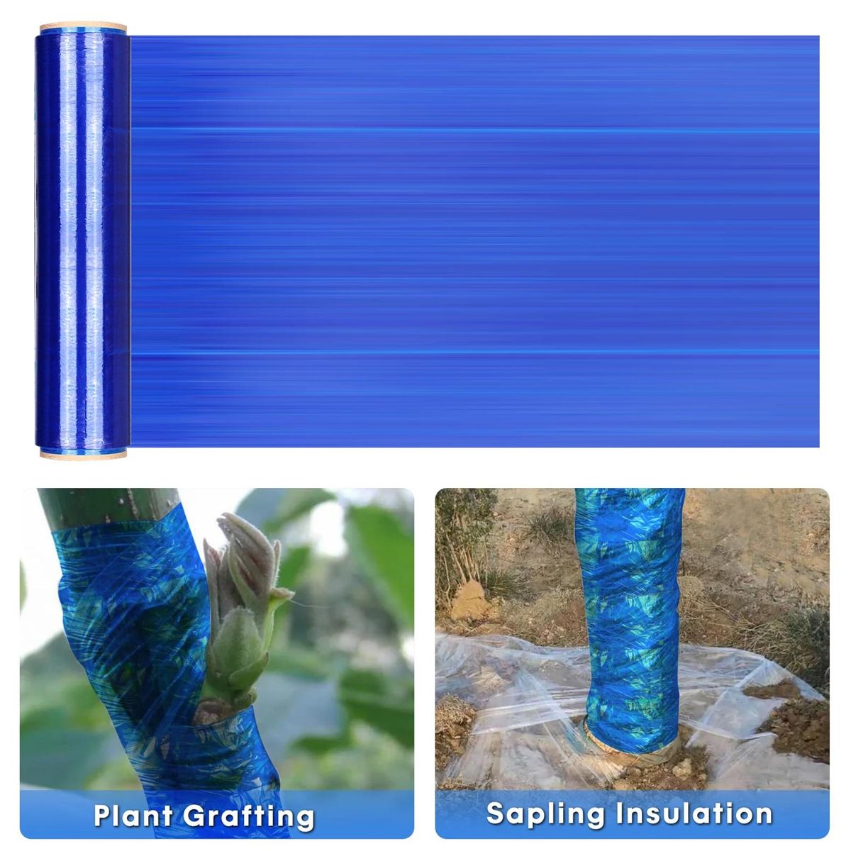 Wind-resistant Plastic Wrap for Outdoor Storage Windproof Pe Colored Blue