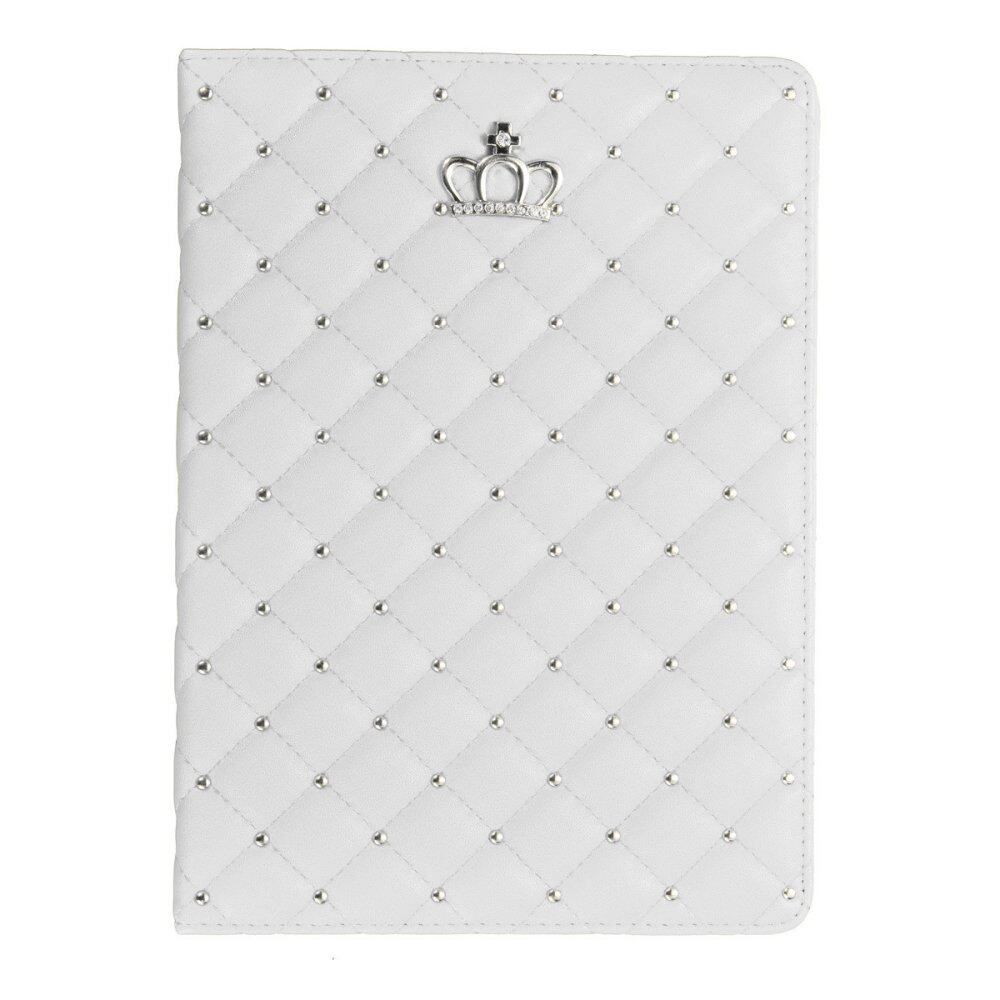 PU Leather Crown Rivet Flip Cover For IPad Air 2/iPad 6 (White) White