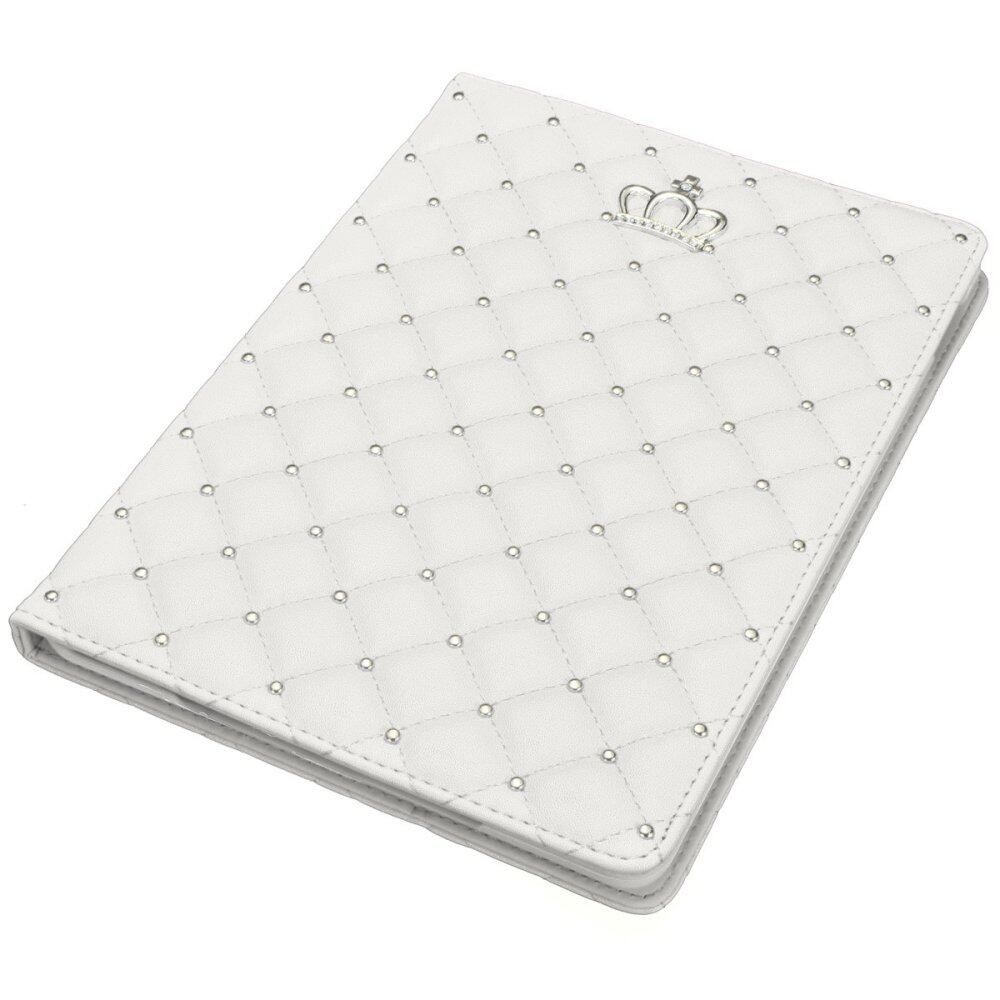 PU Leather Crown Rivet Flip Cover For IPad Air 2/iPad 6 (White) White