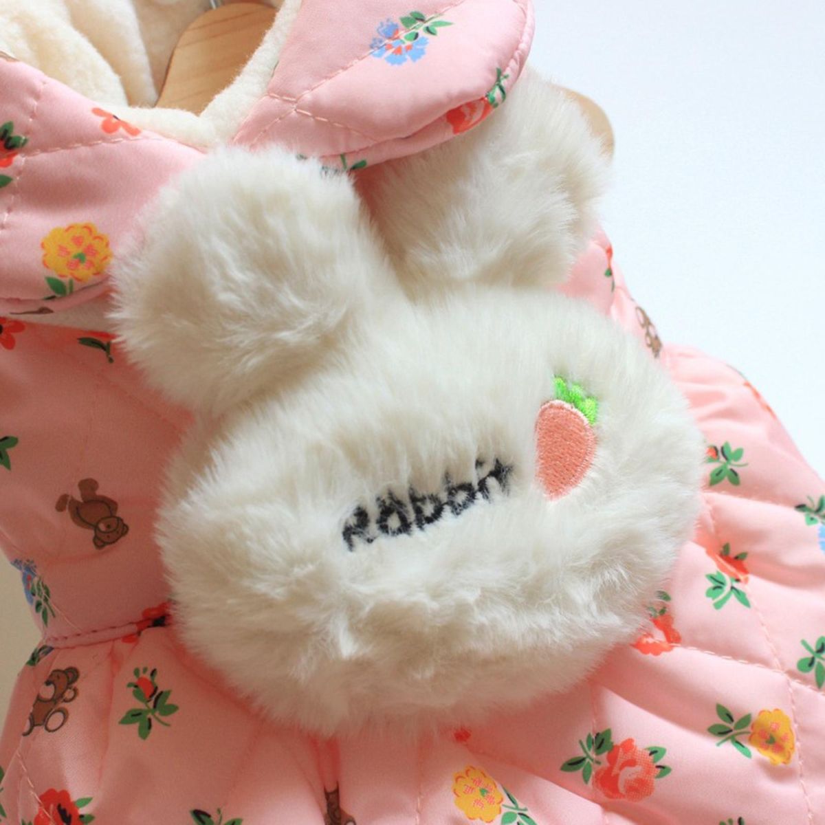 Cat Skirt Cartoon Print Pet Cat Dog Skirt Coat Outfit Pink