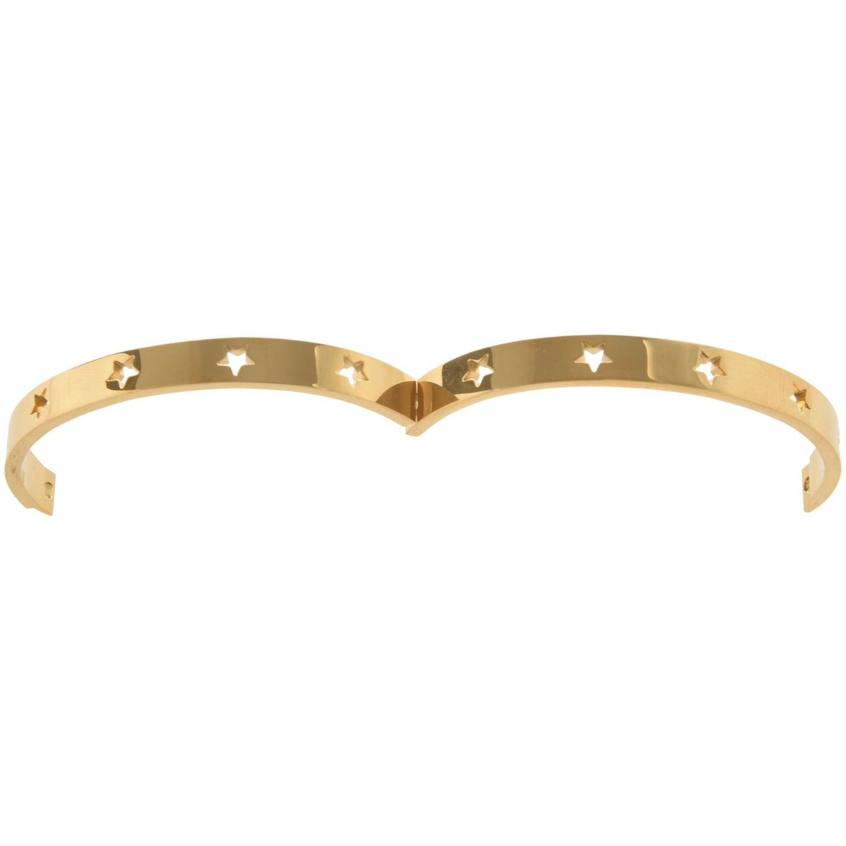 Punk Titanium Stainless Steel Stars Bangle for