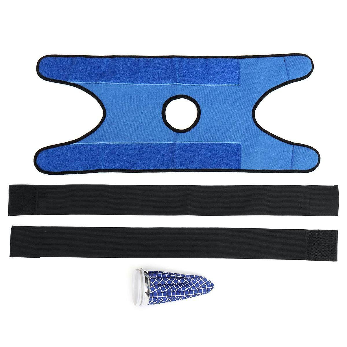 Pain Relief Hot Cold Therapy Reusable Ice Bag Pack & Wrap For Knee Shoulder Back[6 Inch] Tie Six Inch Blue Plaid Ice Bag