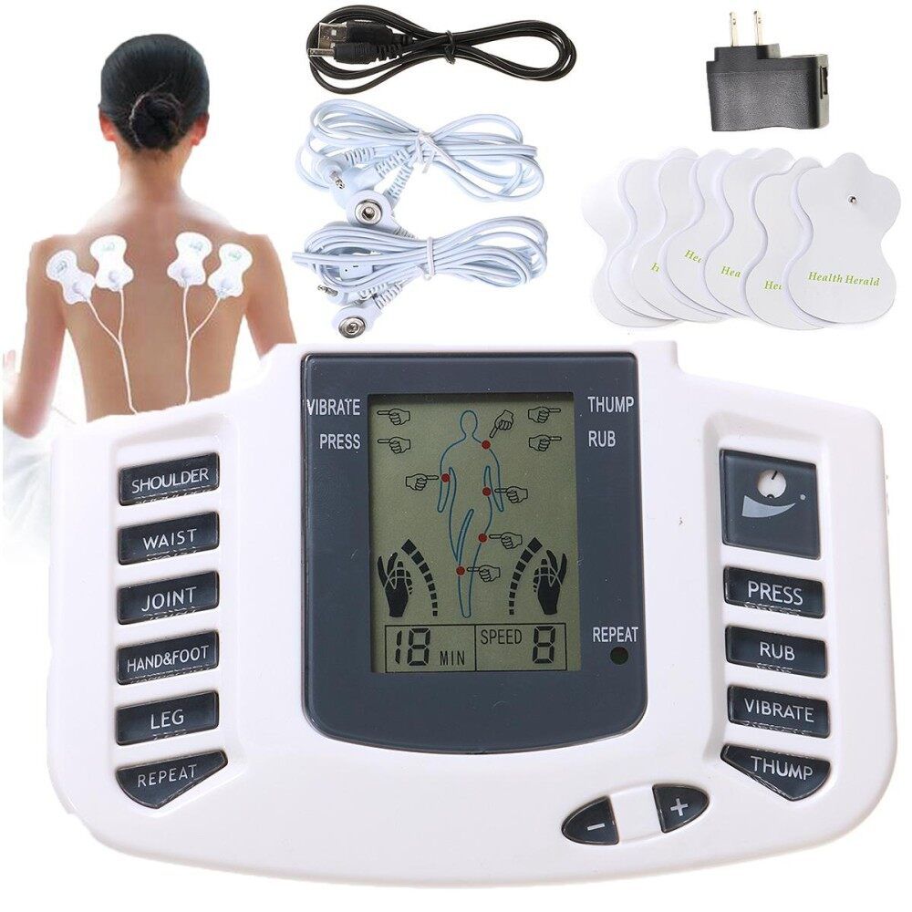 Electronic Massager Physiotherapy Body Acupuncture Therapy Digital Machine New