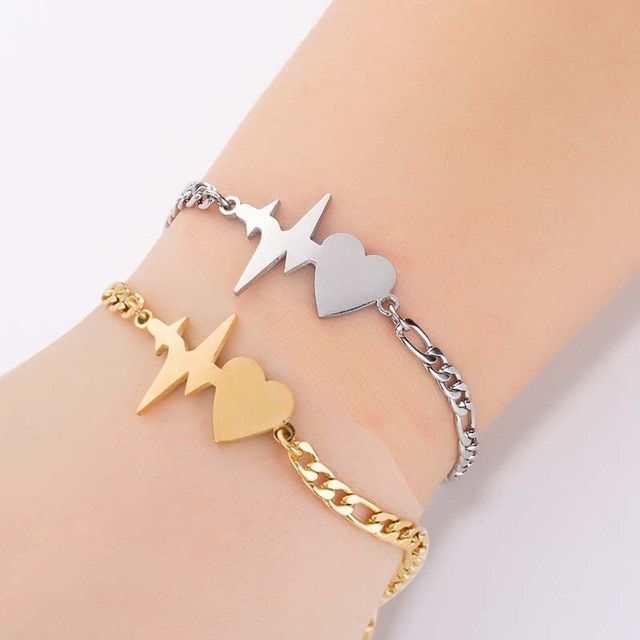 Fengli Hollow Cute Mickey Stainless Steel Bracelet Romantic
