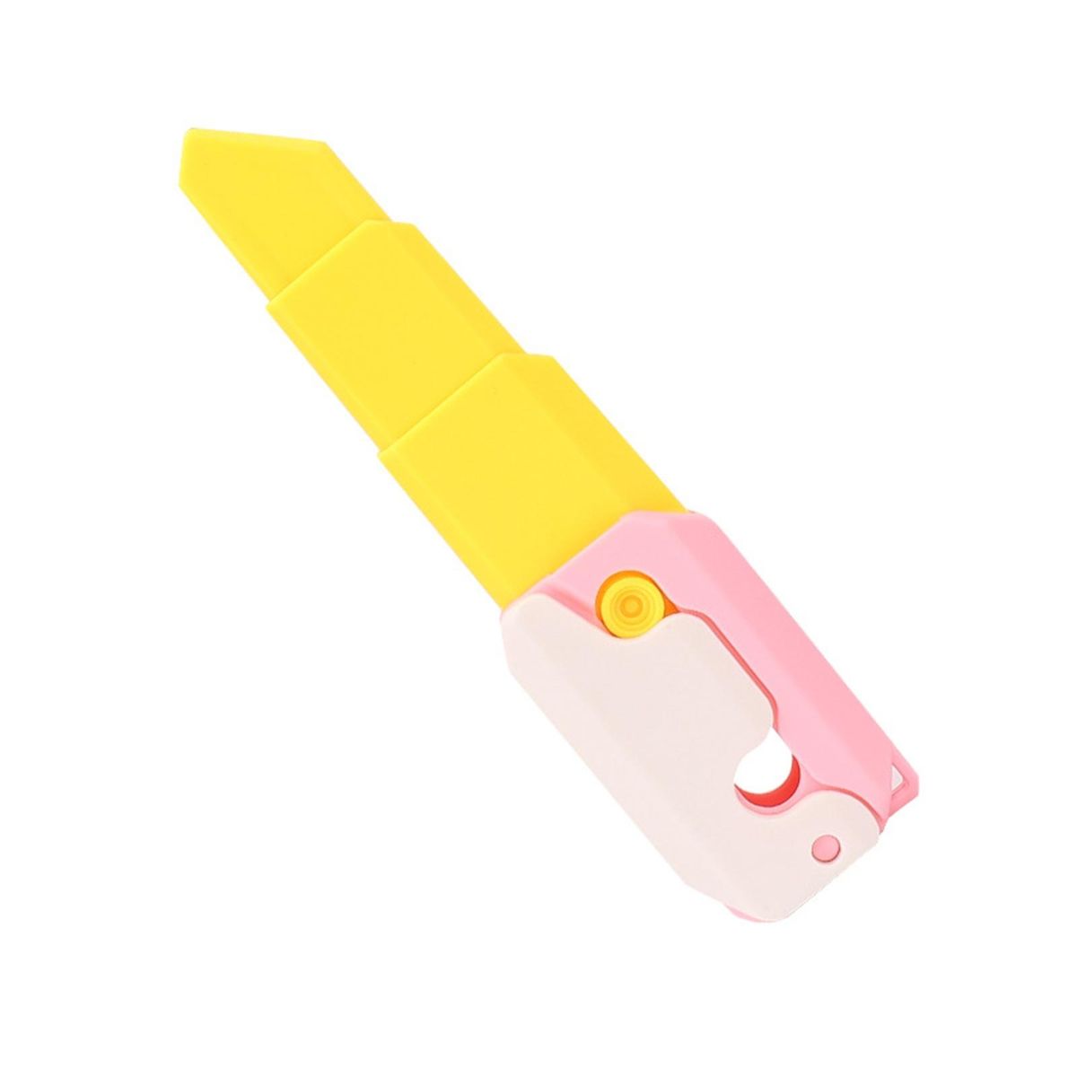 Portable Fidget Toy Gravity Carrot Cutter 3d Decompression for Teens PinkWhite