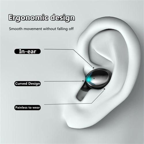 LED Display F9 Wireless Bluetooth Fingerprint Control Waterproof Headphones