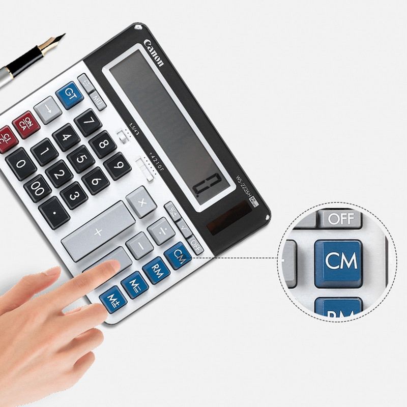 Canon WS-2235H Computer Keyboard Calculator Bank Financial Meeting Office Test Computer Calculadoras
