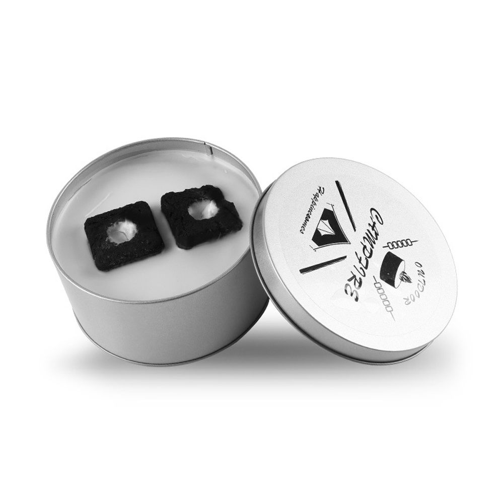 Portable Night Heating Campfire Candles Practical Outdoor