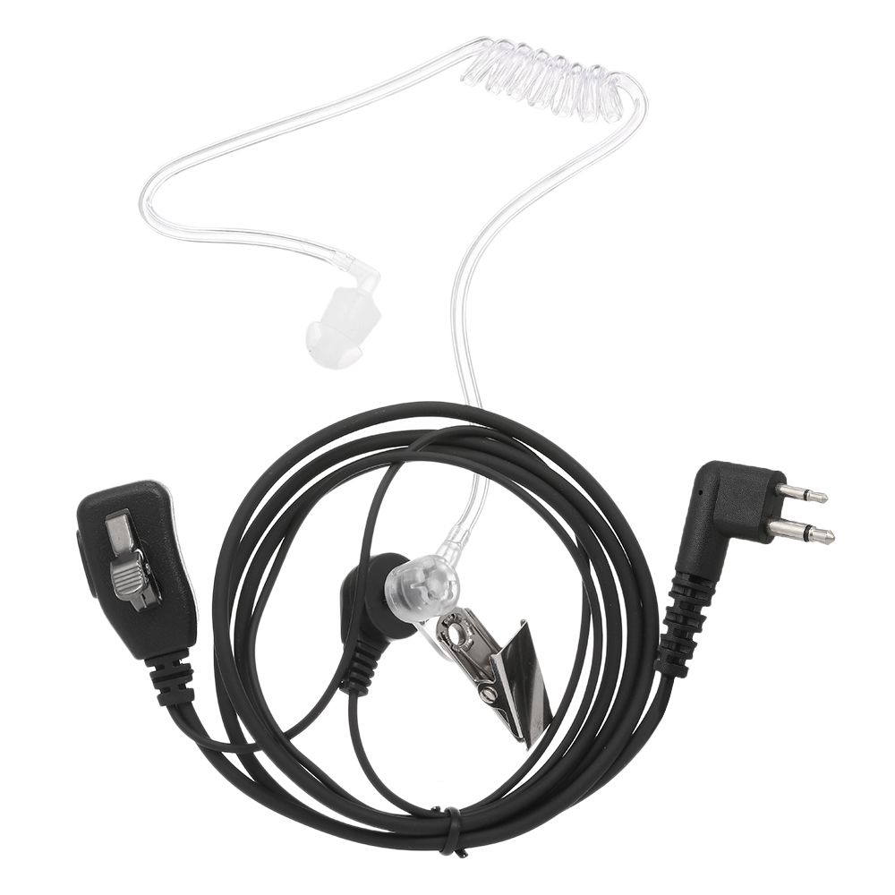 Walkie Talkie Heaphones Acoustic Air Tube Earpiece Headset