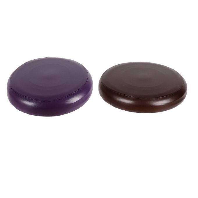 2pcs Round Swivel Bar Stool Cover Footrest Seat Elastic Coffee +Purple