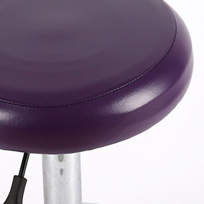 2pcs Round Swivel Bar Stool Cover Footrest Seat Elastic Coffee +Purple