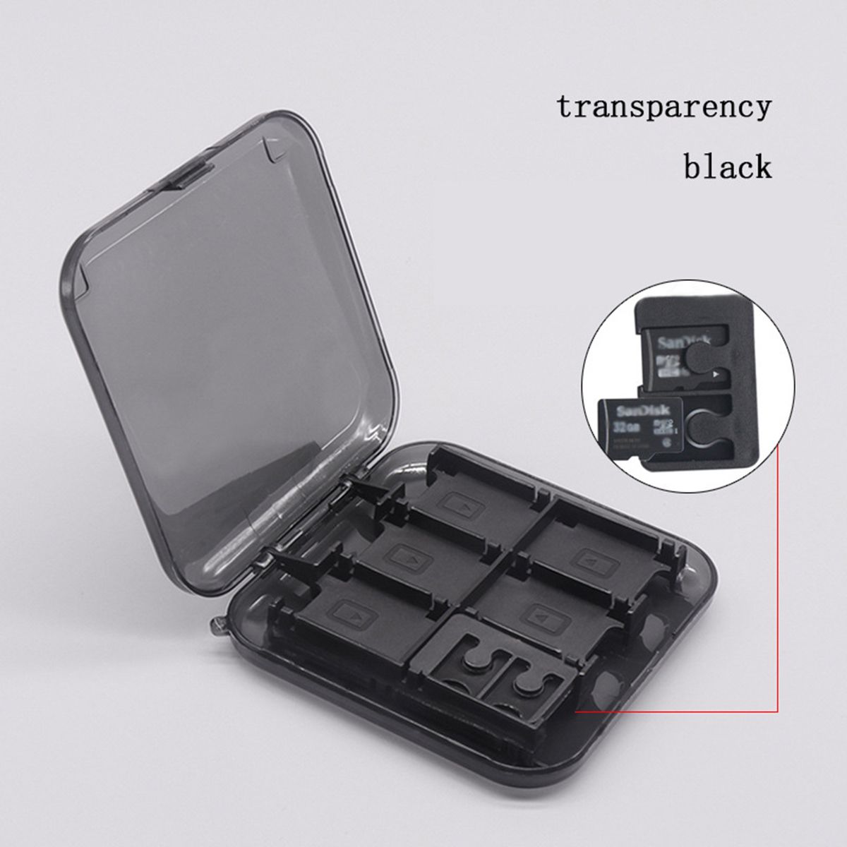 Game Card Storage Box   Game Card Case Protective Black