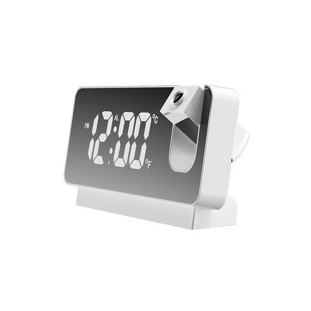 Clock LED Digital 181° Time Projector Temperature Display