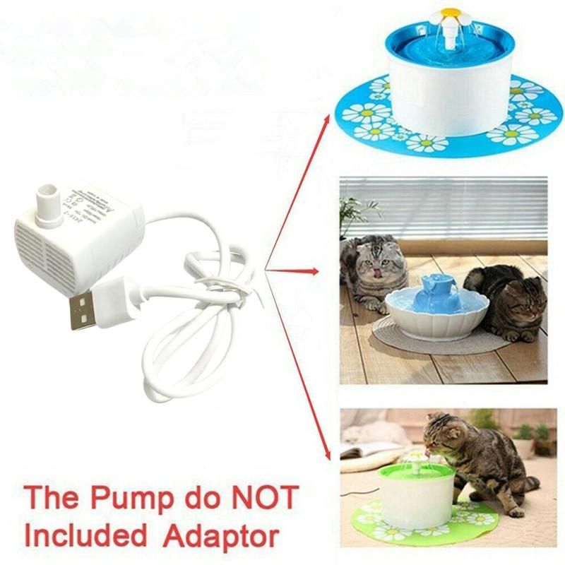 Quiet DC3.5-8V 1-3W Submersible Mini Water Pump Comes With USB Cable,