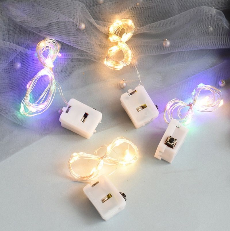LED Light String Specification 0.5/0.7/1/2/3m, Including Battery, Flowers,Gift Box, Cake Box, Xmas Party Outdoor Decor Lights--1 Pcs--0.5m 10 LEDS