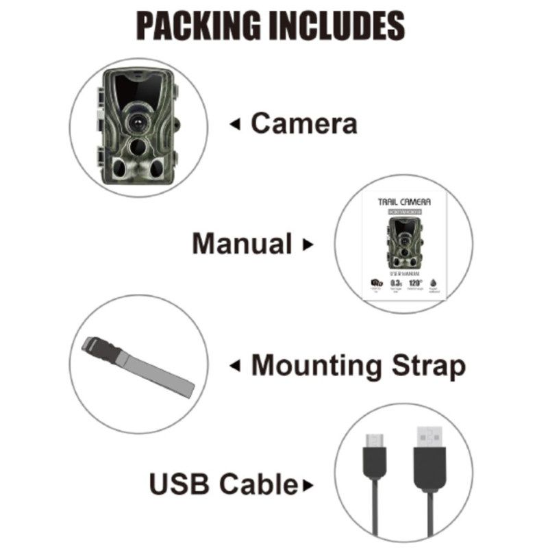 HC801A 1080P Waterproof High Clarity Wildlife Animal Trail-
