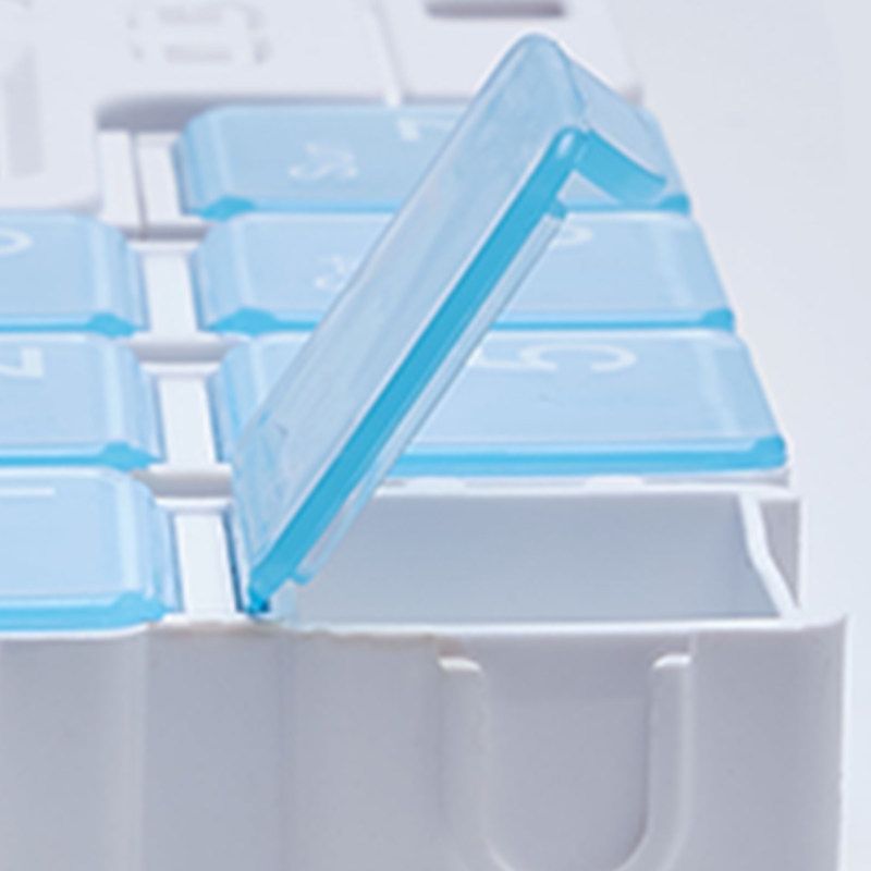 Electronic Pill Organizer Digital Display-Sky Blue