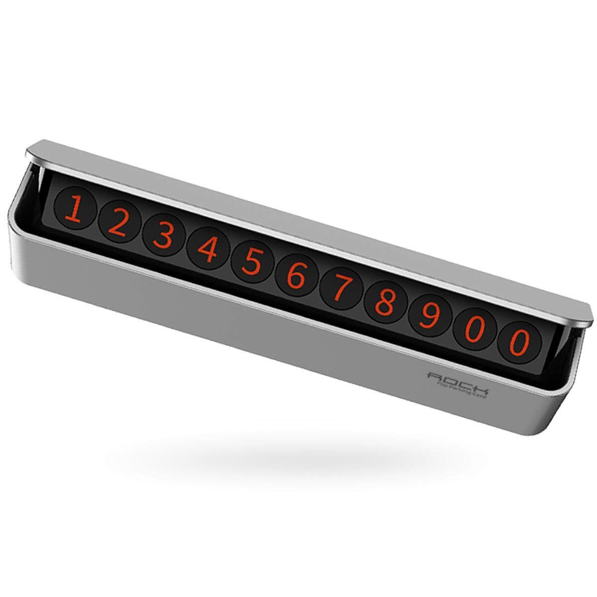 Temporary Parking Number Plate Shift Car Moving Car Parked Sign Number Plate Silver (silver)