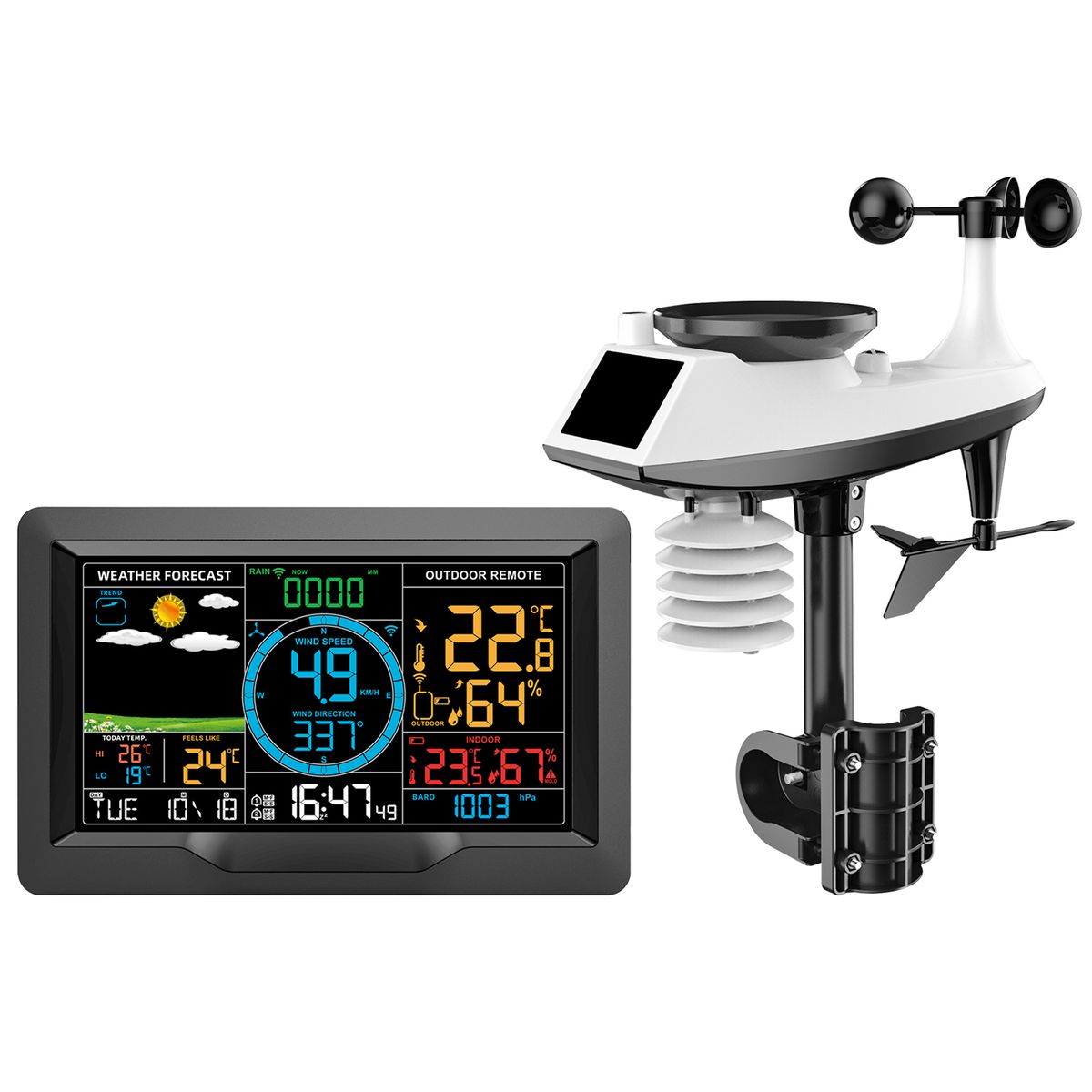 Wireless Weather Station Indoor Outdoor Hygrometer