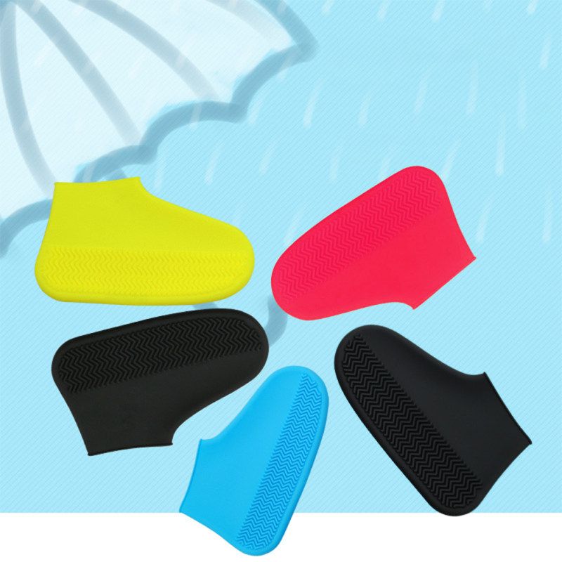 1 Pair Kids Adult Waterproof Anti-skid  Reusable-Black