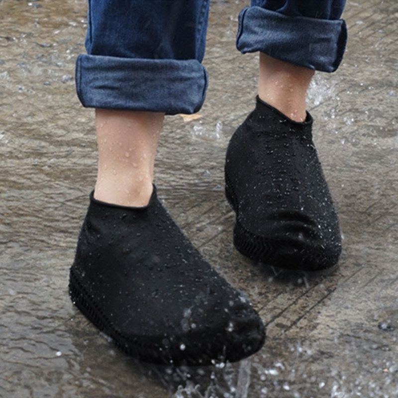 1 Pair Kids Adult Waterproof Anti-skid  Reusable-Black