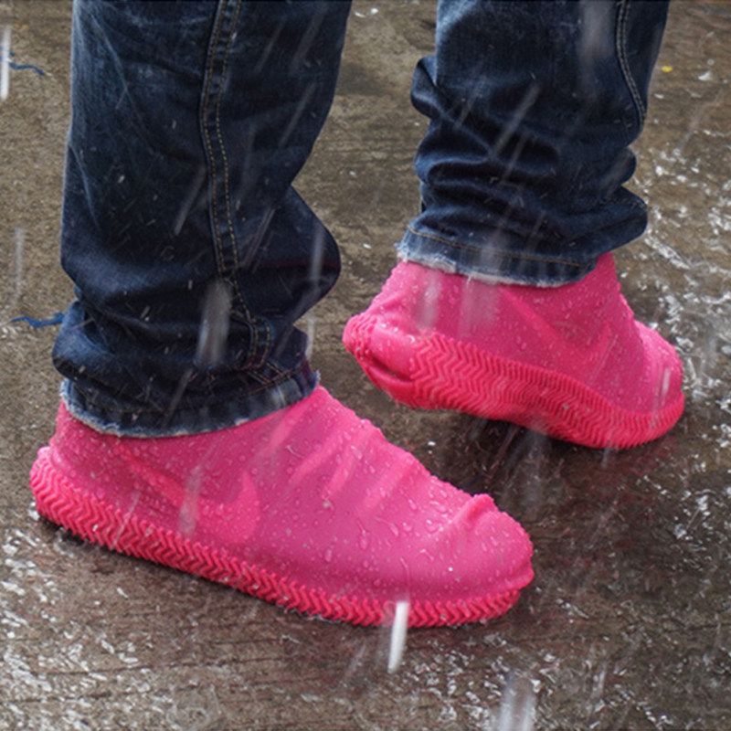1 Pair Kids Adult Waterproof Anti-skid  Reusable-Black